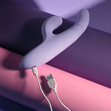 Evolved Pep Talk – USB Rechargeable Thrusting Vibrator with Clitoral Stimulator > Vibrators > Ladies > Rabbit - Tophatter Daily Deals