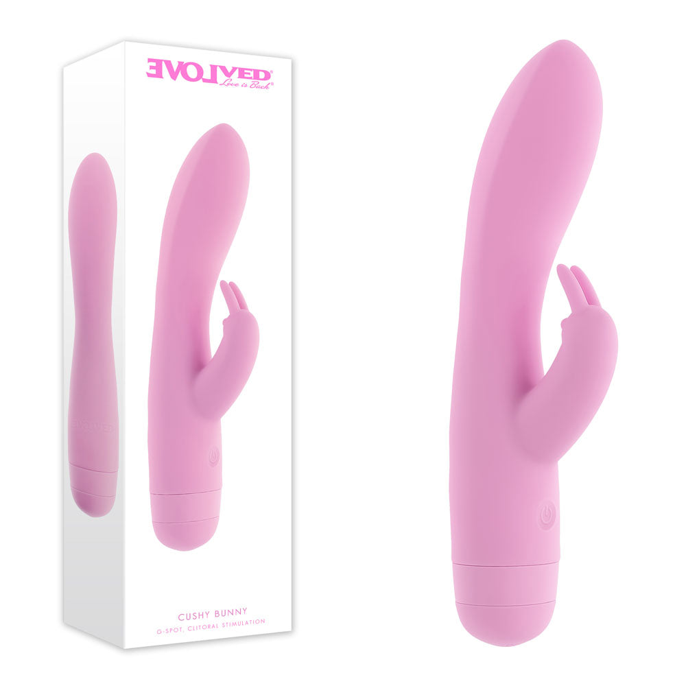 Evolved Cushy Bunny – USB Rechargeable Rabbit Vibrator 19.1 cm > Vibrators > Ladies > Rabbit - Tophatter Daily Deals