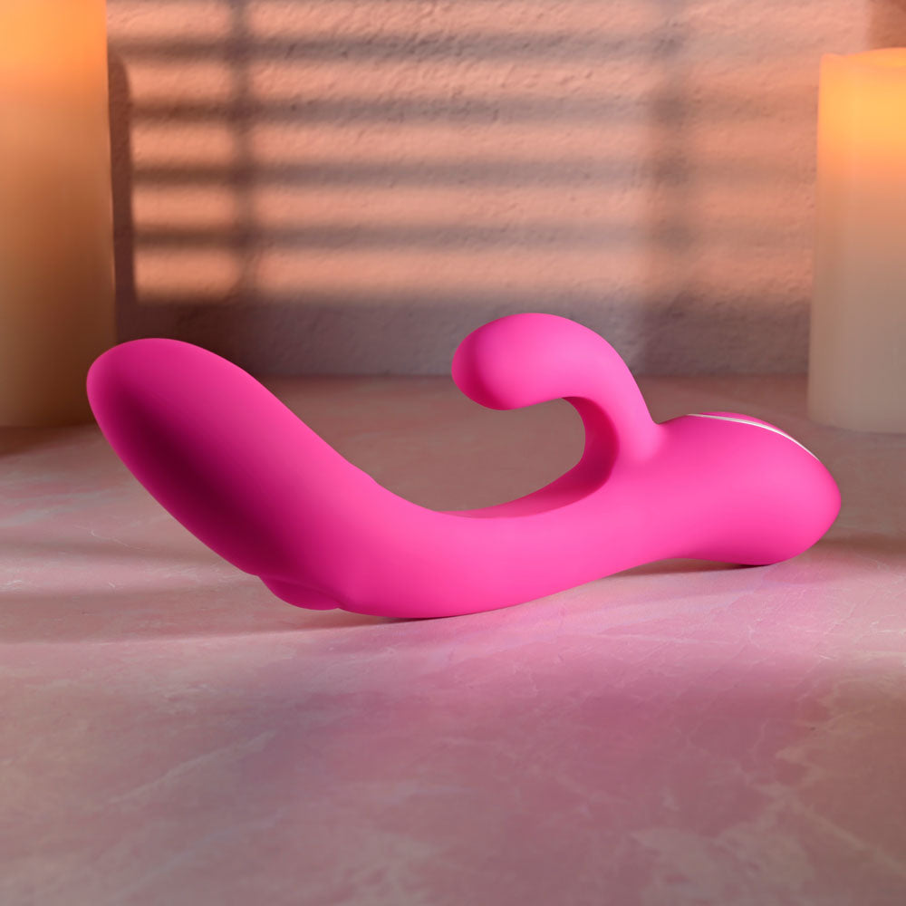 Evolved G-Tapper – USB Rechargeable Rabbit Vibrator with Dual Motors and Flexible G-Spot Shaft > Vibrators > Ladies > Rabbit - Tophatter Daily Deals