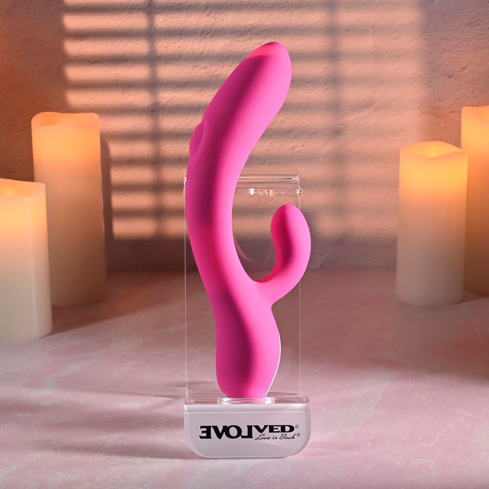 Evolved G-Tapper – USB Rechargeable Rabbit Vibrator with Dual Motors and Flexible G-Spot Shaft > Vibrators > Ladies > Rabbit - Tophatter Daily Deals