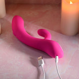 Evolved G-Tapper – USB Rechargeable Rabbit Vibrator with Dual Motors and Flexible G-Spot Shaft > Vibrators > Ladies > Rabbit - Tophatter Daily Deals