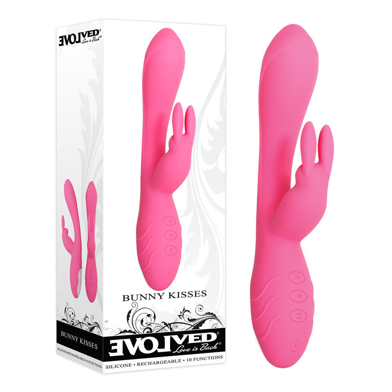 Evolved Bunny Kisses 20 Centimeter Rabbit Vibrator > Vibrators > Ladies > Rabbit - Tophatter Daily Deals