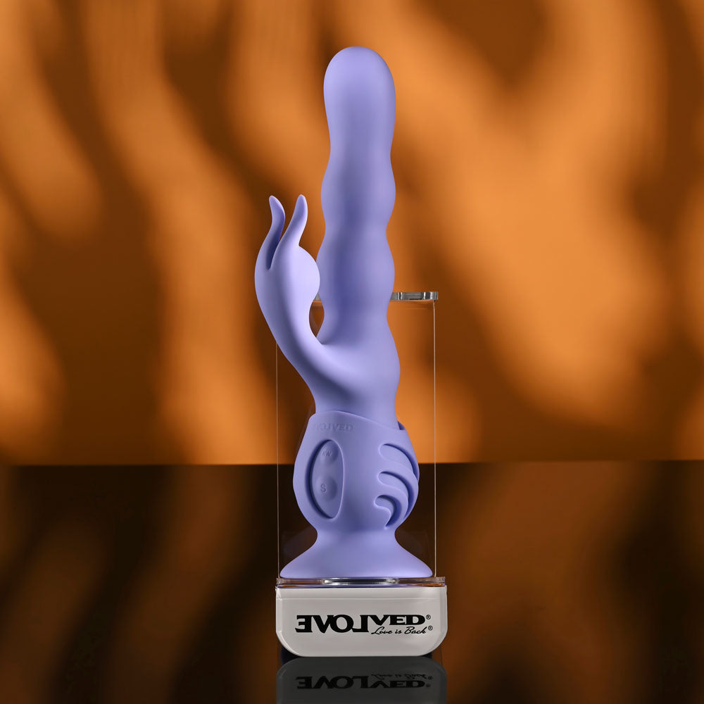 Evolved Wiggly Bunny – USB Rechargeable Rabbit Vibrator with Suction Base > Vibrators > Ladies > Rabbit Multi - Tophatter Daily Deals