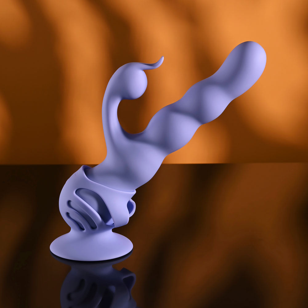 Evolved Wiggly Bunny – USB Rechargeable Rabbit Vibrator with Suction Base > Vibrators > Ladies > Rabbit Multi - Tophatter Daily Deals