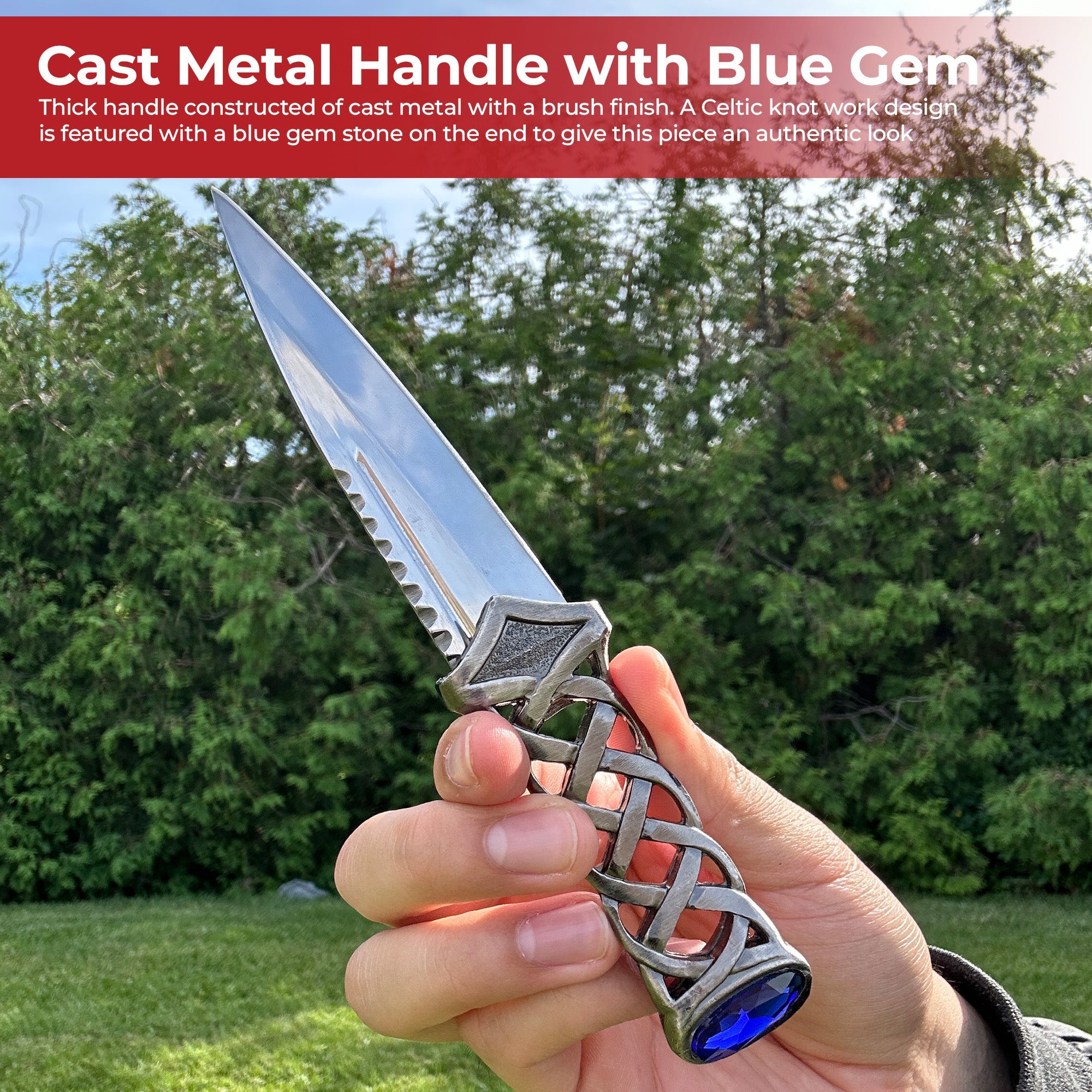 Scottish Twisted Steel Dagger Knife knives - Tophatter Daily Deals