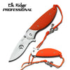 Elk Ridge 7" Professional Folding Pocket Knife Orange Handle Collectible Weapons - Tophatter Daily Deals