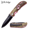 Elk Ridge Stonewall Green Camo Manual Folding Knife - TOPHATTER'S ARMORY DEALS Collectible Weapons - Tophatter Daily Deals