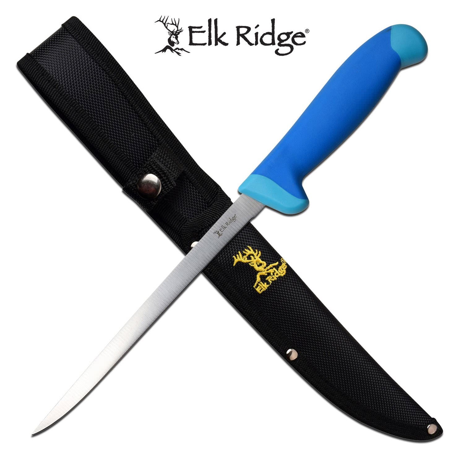 Elk Ridge 13.5 Inch Outdoor Hunting Fillet Knife Collectible Weapons - Tophatter Daily Deals