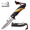 Spring Assist Folding Pocket Knife Elk Ridge Silver Blade Gold Black Wood - Tophatter's Army Products & Self Defense Collectible Weapons - Tophatter Daily Deals