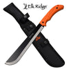Elk Ridge Medium Sized Outdoor Camping Machete Knife Orange Handle - Tophatter's Army Products & Self Defense Collectible Weapons - Tophatter Daily Deals