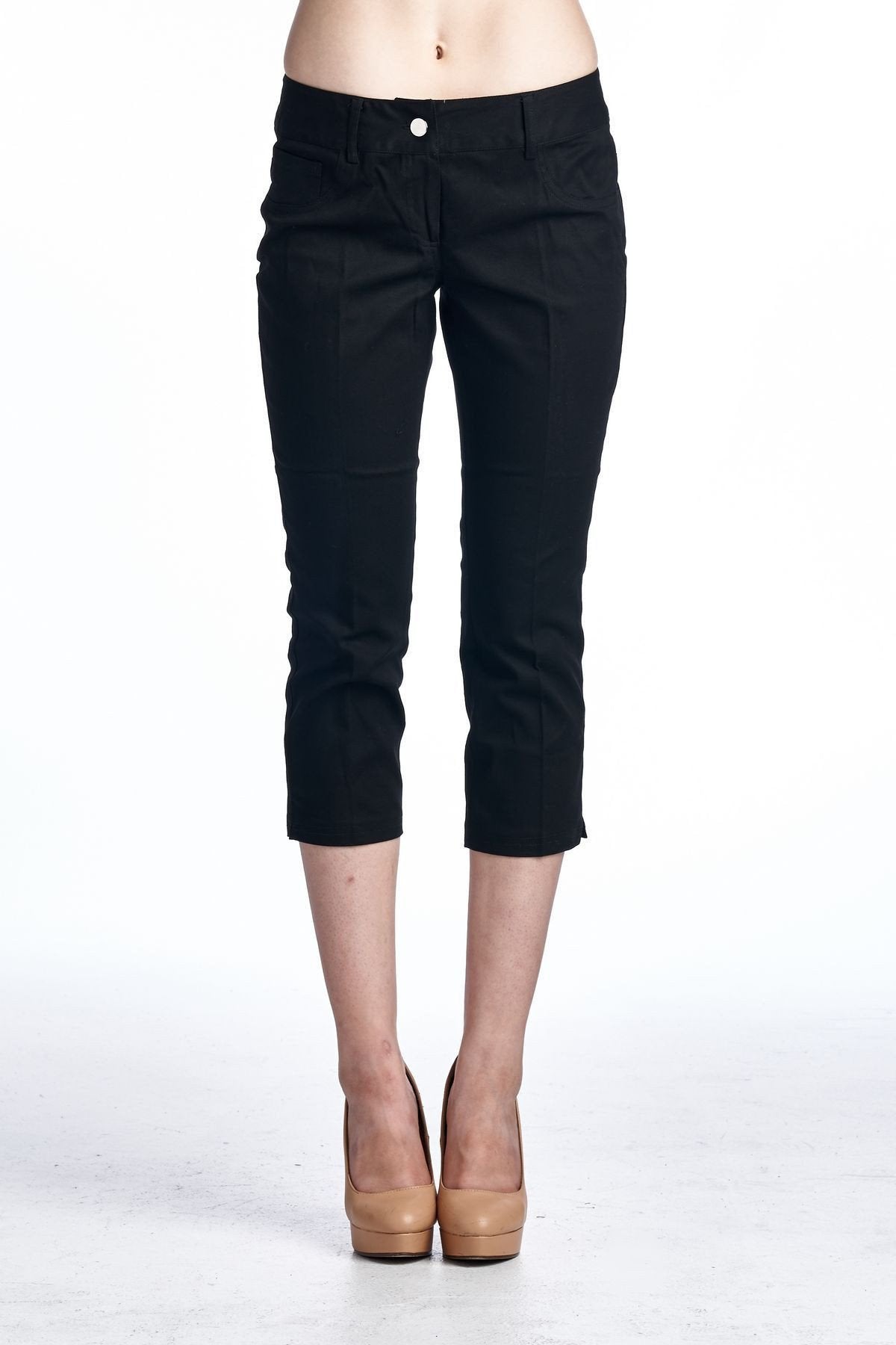 Women's Stretch Capris Capris - Tophatter Daily Deals