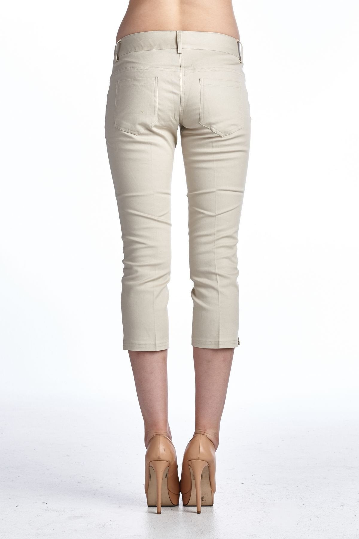 Women's Stretch Capris Capris - Tophatter Daily Deals