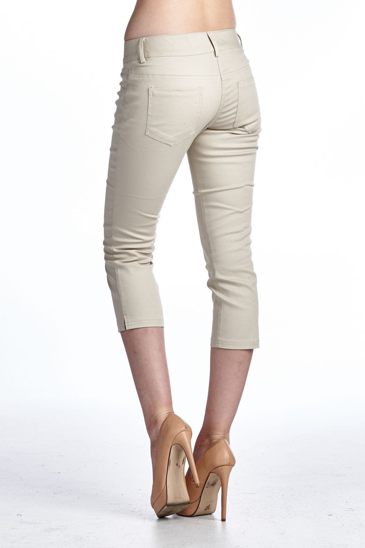 Women's Stretch Capris Capris - Tophatter Daily Deals