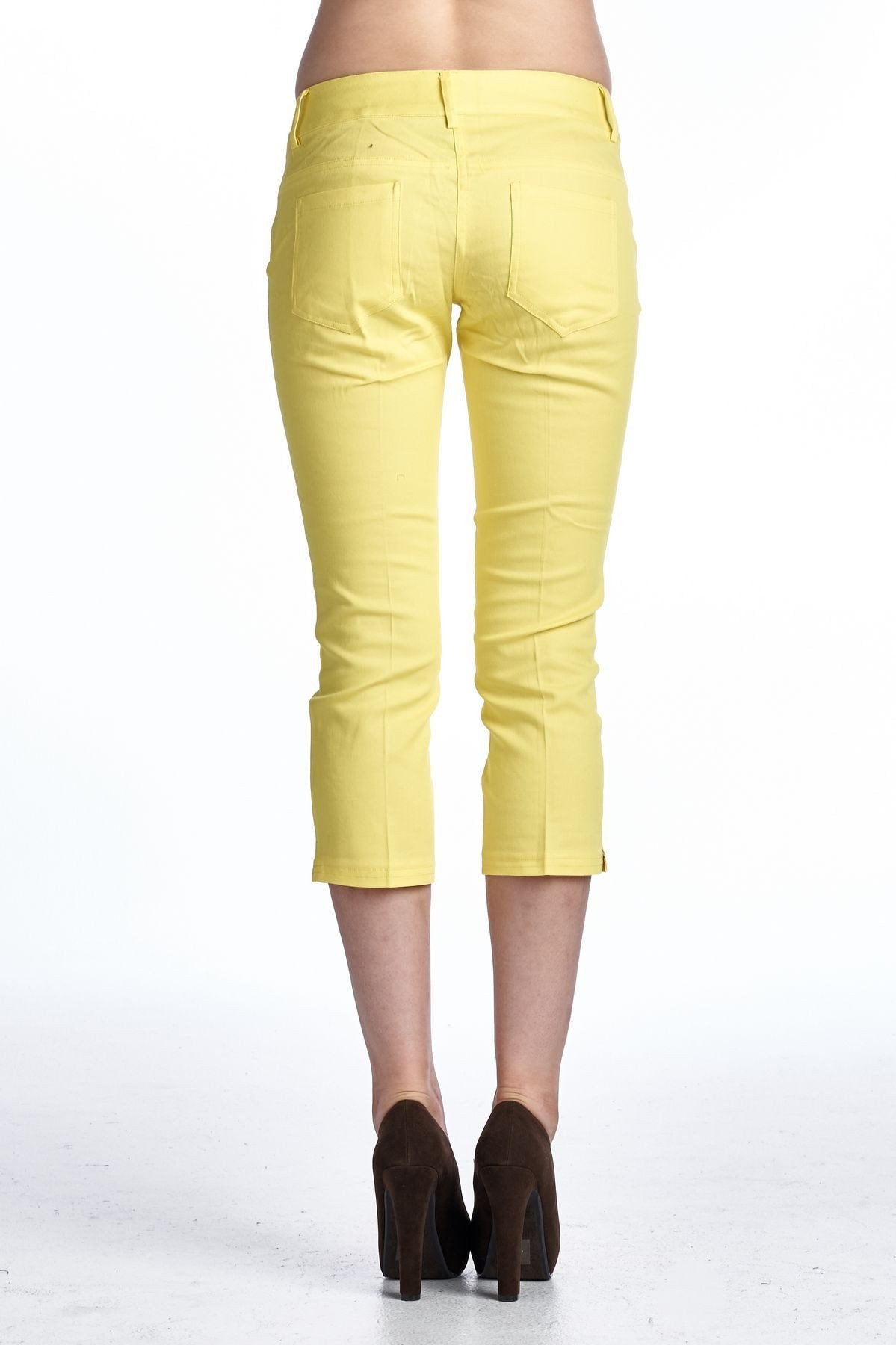 Women's Stretch Capris Capris - Tophatter Daily Deals