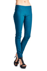 Women's Teal Fitted Stretch Pants Teal 4 Pants - Tophatter Daily Deals