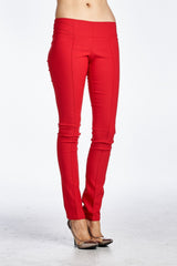 Women's Stretch Pleated Pants Red Pants - Tophatter Daily Deals