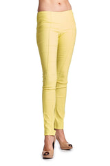Women's Stretch Pleated Pants Yellow 6 Pants - Tophatter Daily Deals