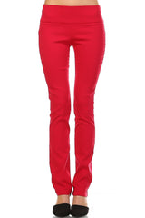 Women's Stretch Pants Red Pants - Tophatter Daily Deals