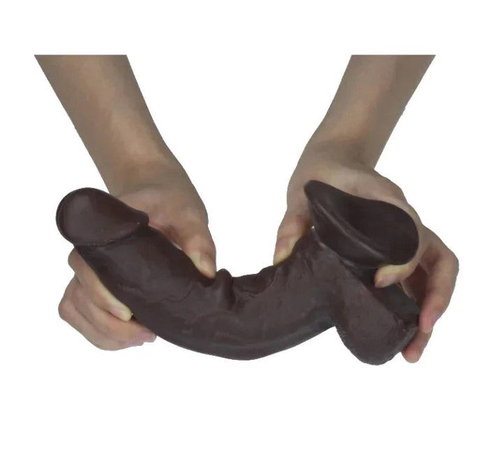 Get Lucky 7.5 Inch Realistic Dark Brown Dildo > Dildos > Realistic Dildos - Tophatter Daily Deals