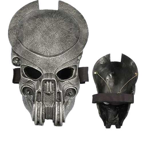 Alien Vs Predator Hunter Movie Cosplay Mask With LED Lights Collectible Weapons - Tophatter Daily Deals