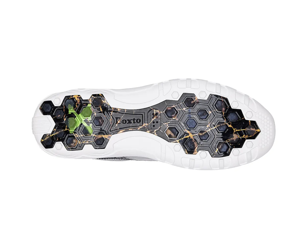 Boxto Golf Men's EXO X2 Spikeless Golf Shoes - White Footwear - Tophatter Daily Deals