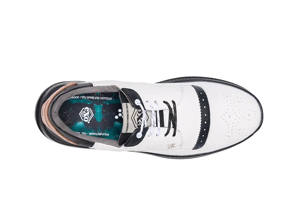 Boxto Golf Men's EXO X2 Spikeless Golf Shoes - White Footwear - Tophatter Daily Deals