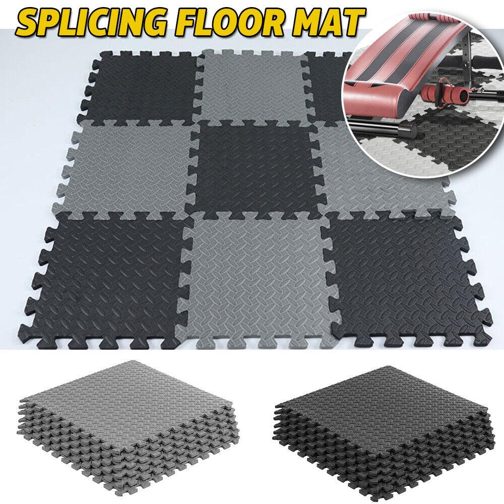 Interlocking Rubber Flooring for Gyms - Extra Thick Gym Flooring Interlocking Floor Mats Eva Soft Foam Mat Yoga Tiles Exercise & Fitness - Tophatter Daily Deals