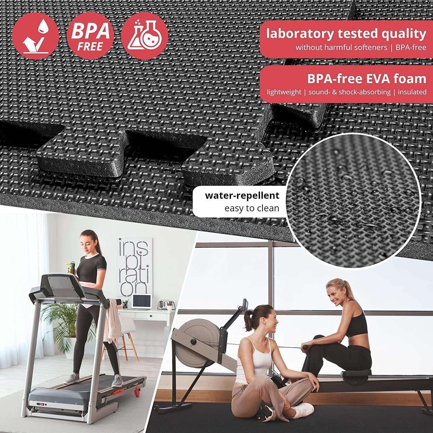 Interlocking Rubber Flooring for Gyms - Extra Thick Gym Flooring Interlocking Floor Mats Eva Soft Foam Mat Yoga Tiles Exercise & Fitness - Tophatter Daily Deals