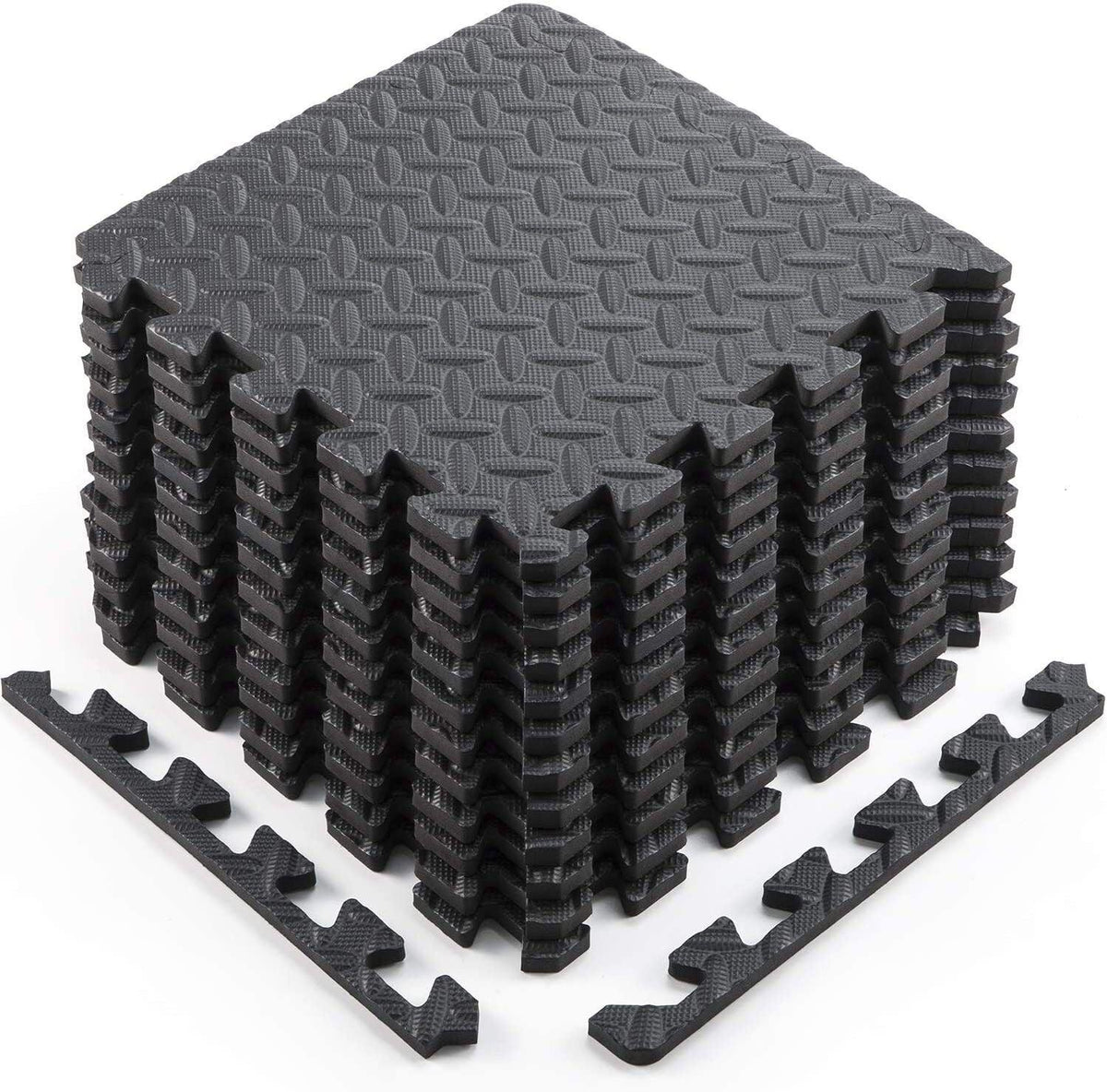 Interlocking Rubber Flooring for Gyms - Extra Thick Gym Flooring Interlocking Floor Mats Eva Soft Foam Mat Yoga Tiles 36pcs Exercise & Fitness - Tophatter Daily Deals