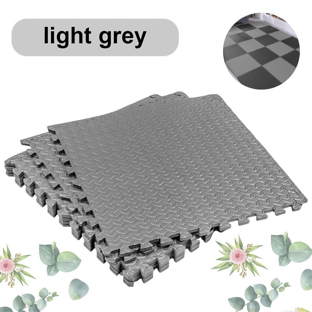 Interlocking Rubber Flooring for Gyms - Extra Thick Gym Flooring Interlocking Floor Mats Eva Soft Foam Mat Yoga Tiles Exercise & Fitness - Tophatter Daily Deals