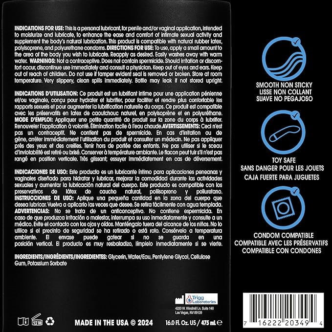 Wet Water Based Hypoallergenic Lubricant – Premium Formula > Lube > Water Based - Tophatter Daily Deals
