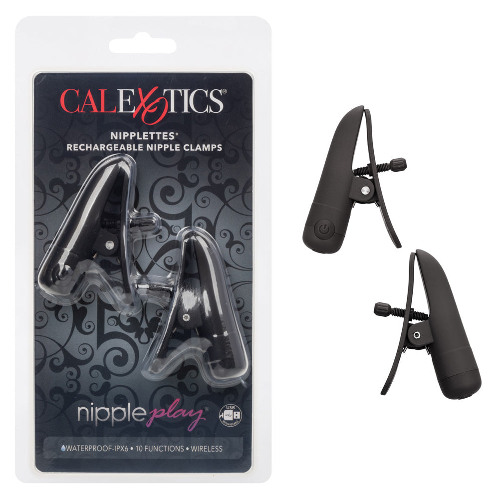 Vibrating Black Nipplettes Nipple Clamps For Pleasure > Sex Toys > Nipple Clamps - Tophatter Daily Deals