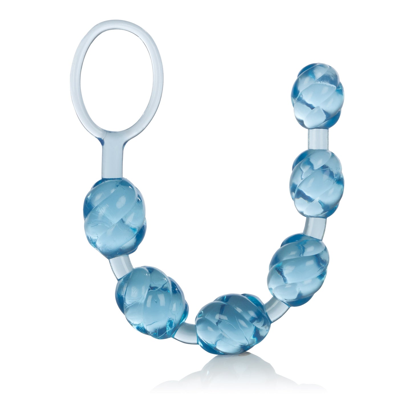 CalExotics Blue Swirl Pleasure Beads Flexible Anal Toy > Anal Range > Anal Beads - Tophatter Daily Deals