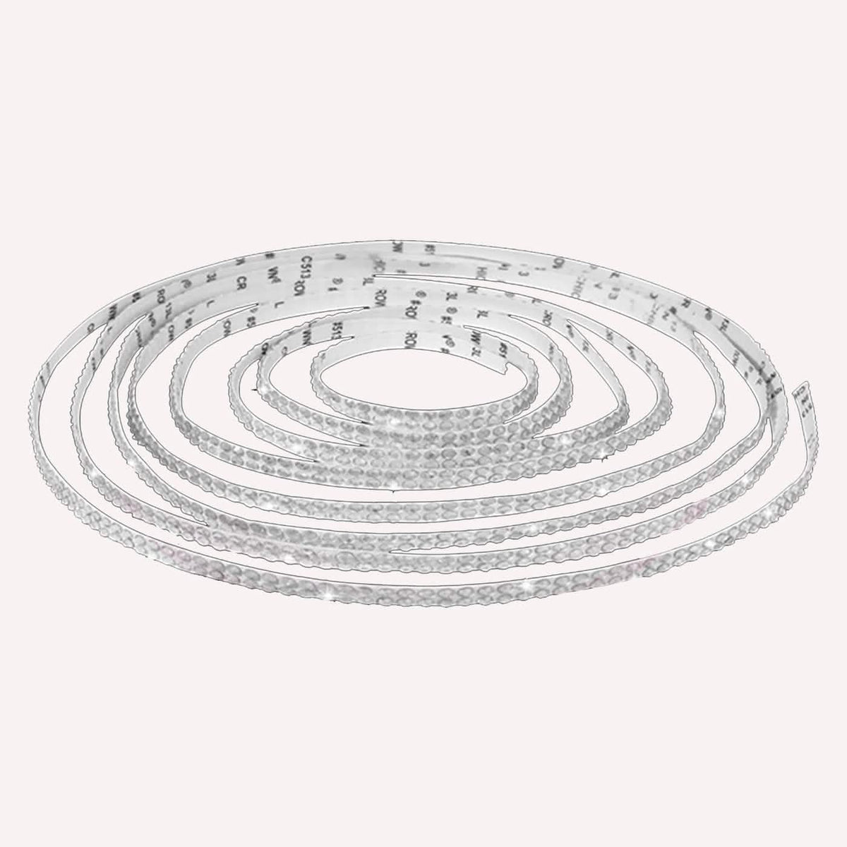 Rhinestone Car Trim Kit, 16.4 ft Crystal Strip with 2 Butterfly Decals Automotive - Tophatter Daily Deals