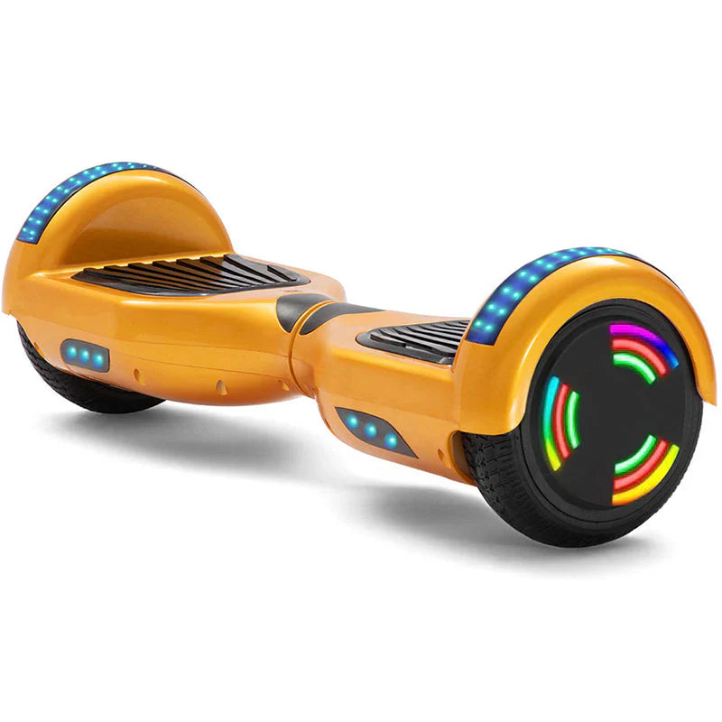 Electric Self Balancing Scooter - 500W Hoverboard For Kids Bluetooth LED Segway Gold Sports & Outdoor - Tophatter Daily Deals