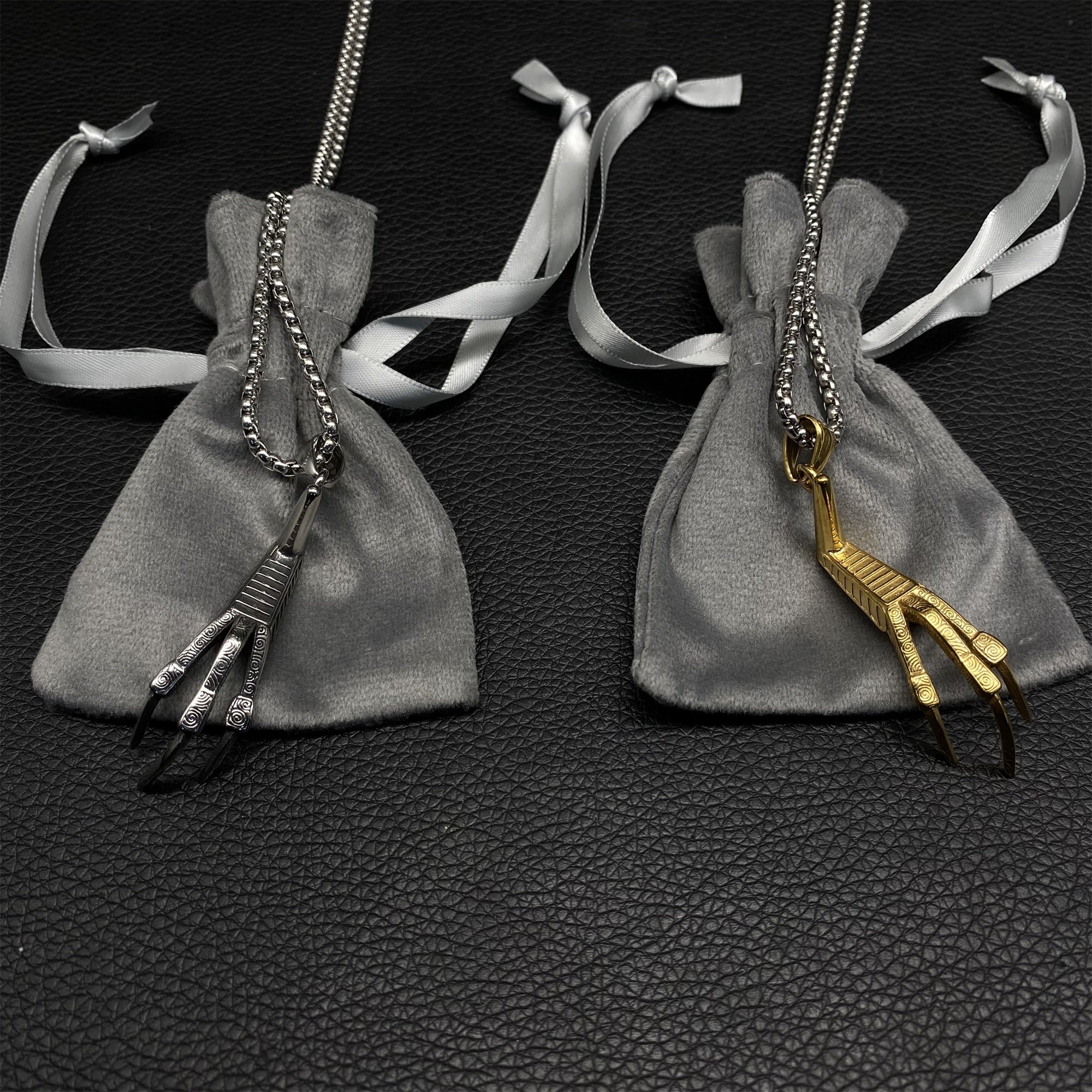 Lucan's Lucky Golden Claw Necklace - Tophatter Daily Deals