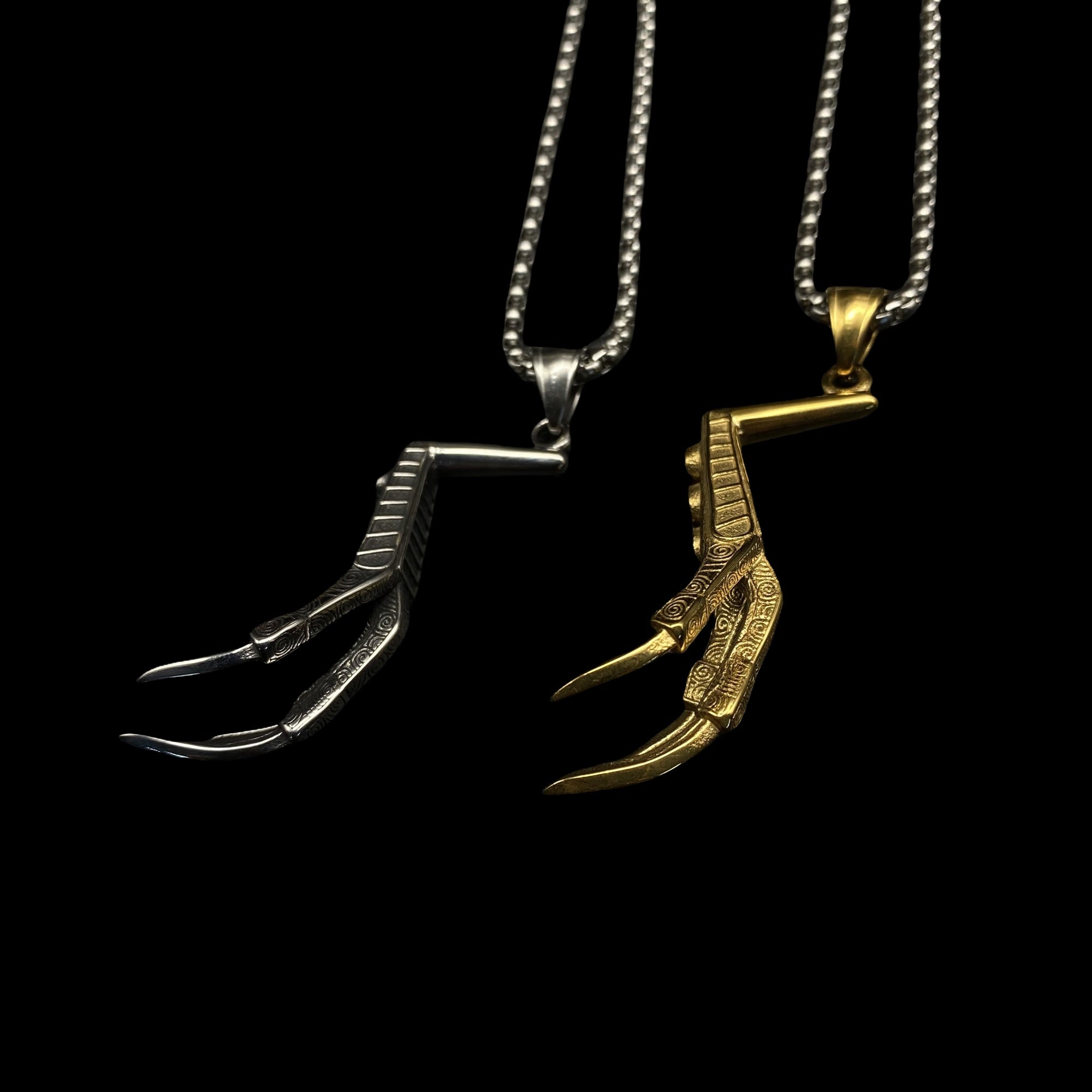 Lucan's Lucky Golden Claw Necklace - Tophatter Daily Deals