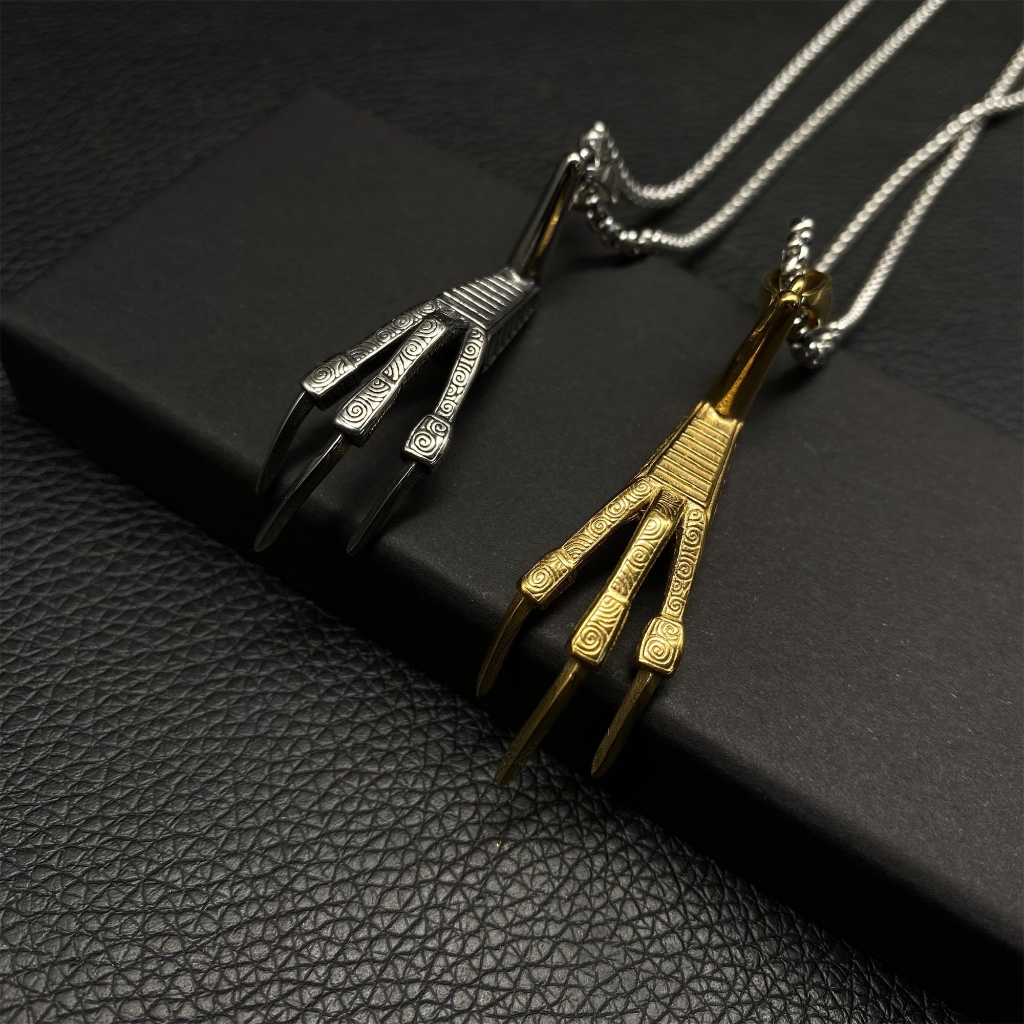 Lucan's Lucky Golden Claw Necklace - Tophatter Daily Deals