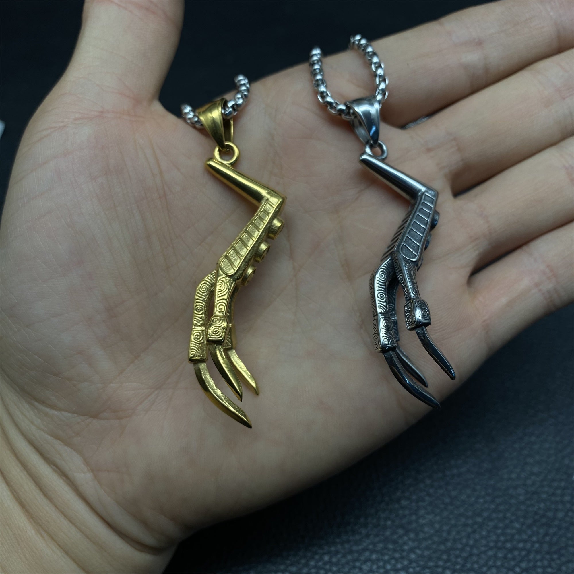 Lucan's Lucky Golden Claw Necklace - Tophatter Daily Deals