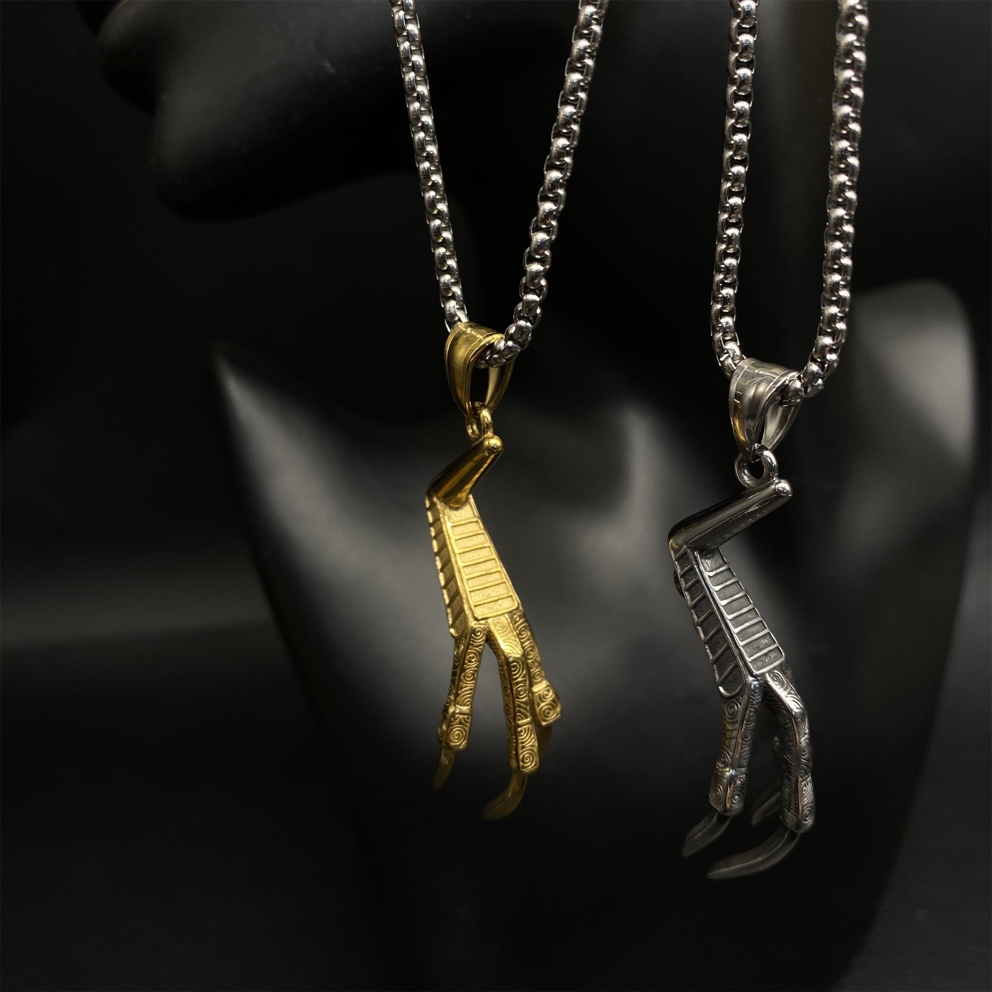 Lucan's Lucky Golden Claw Necklace - Tophatter Daily Deals
