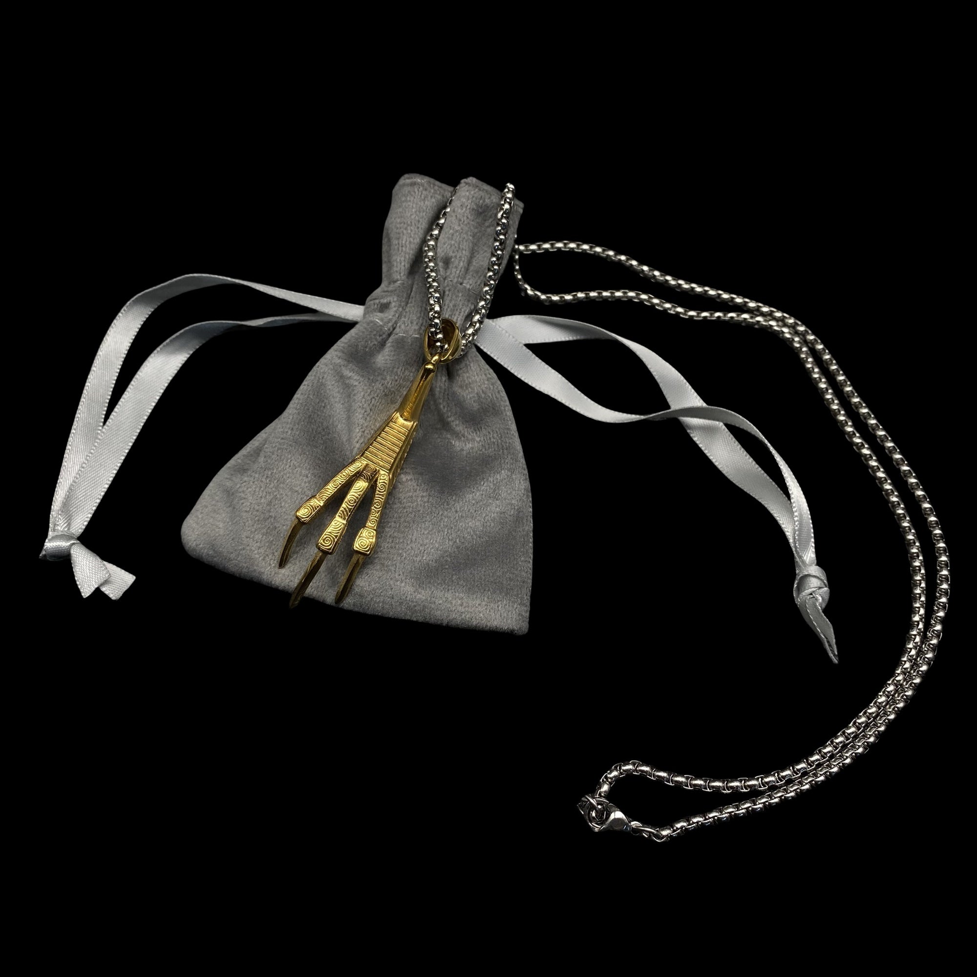 Lucan's Lucky Golden Claw Necklace Golden - Tophatter Daily Deals