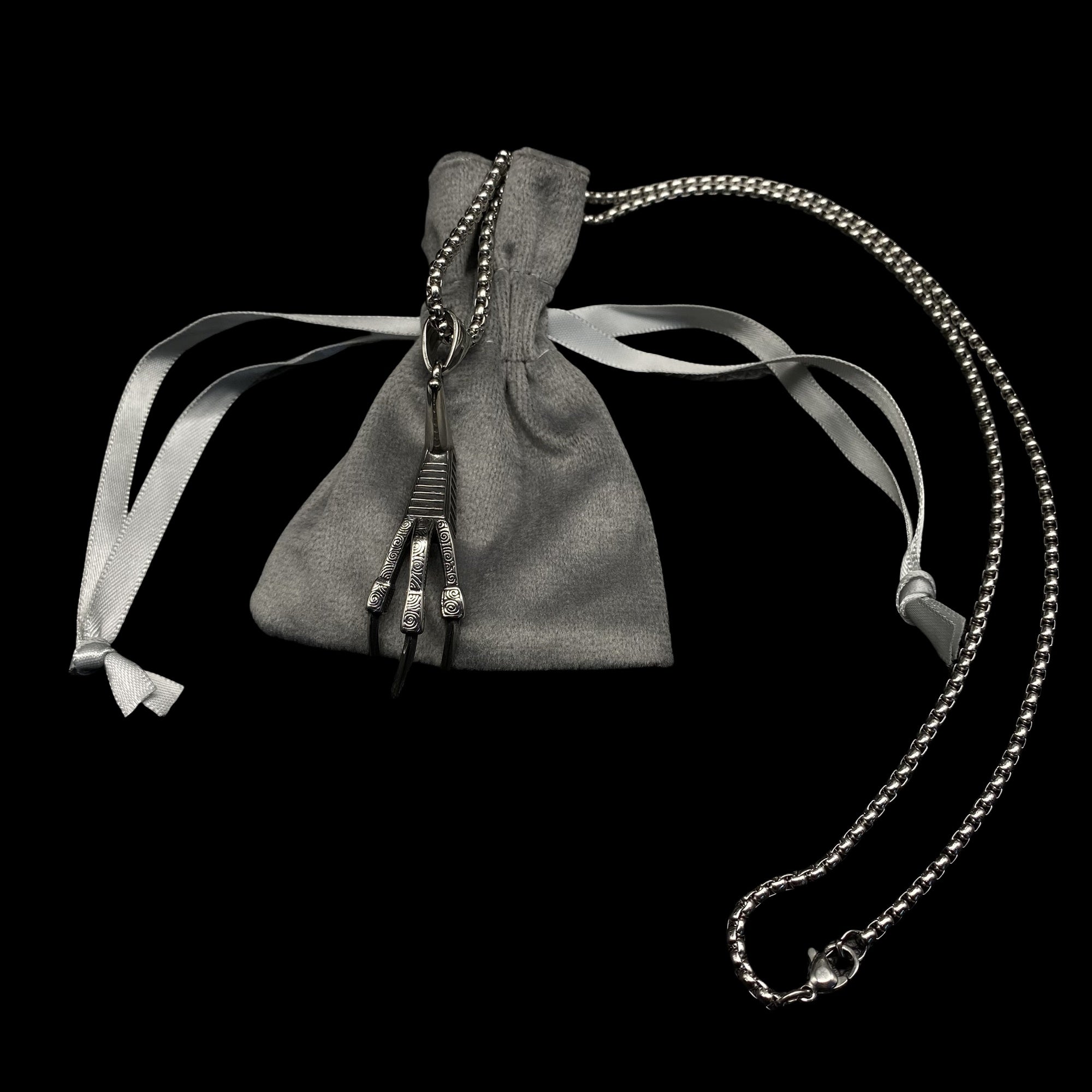 Lucan's Lucky Golden Claw Necklace Silvery - Tophatter Daily Deals
