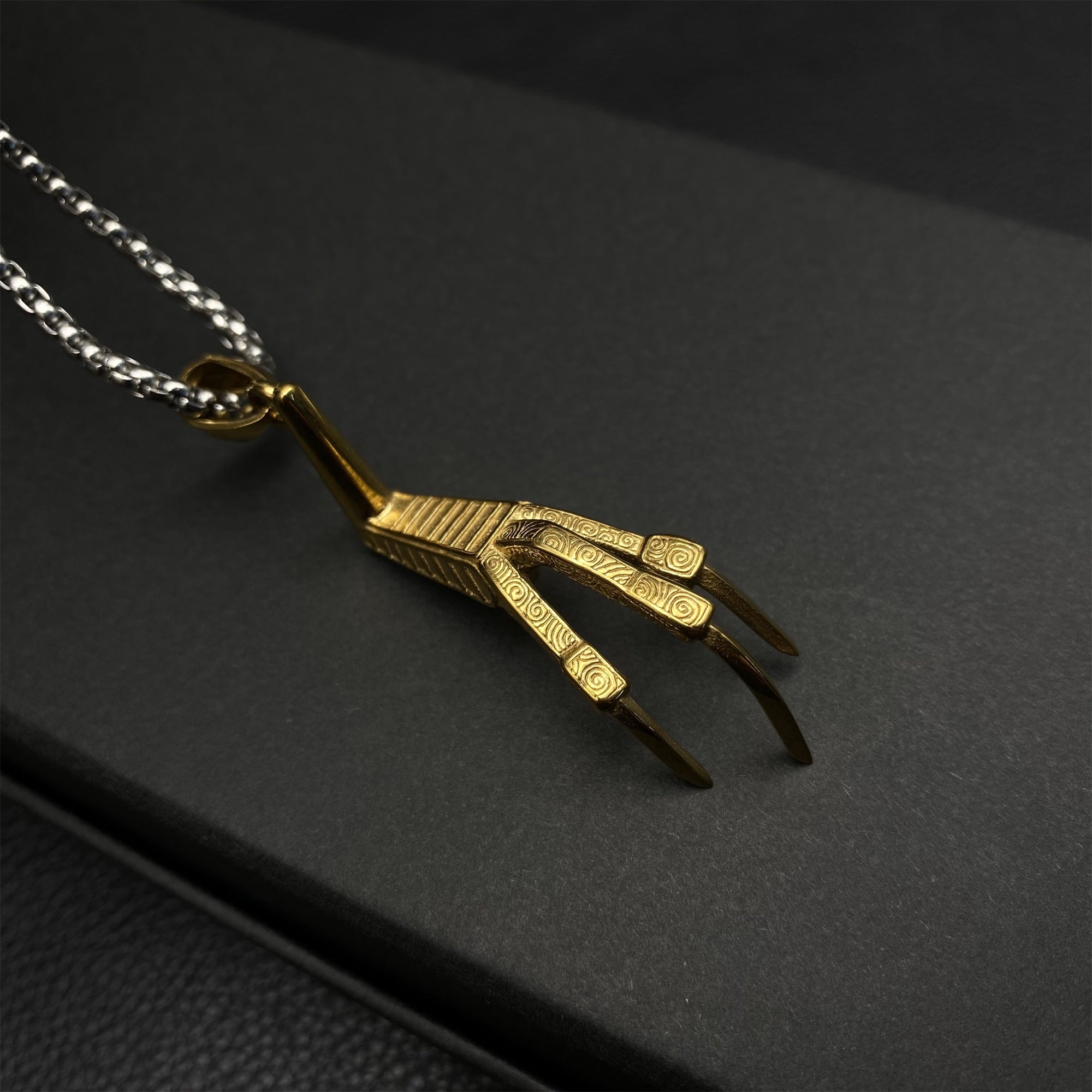 Lucan's Lucky Golden Claw Necklace - Tophatter Daily Deals