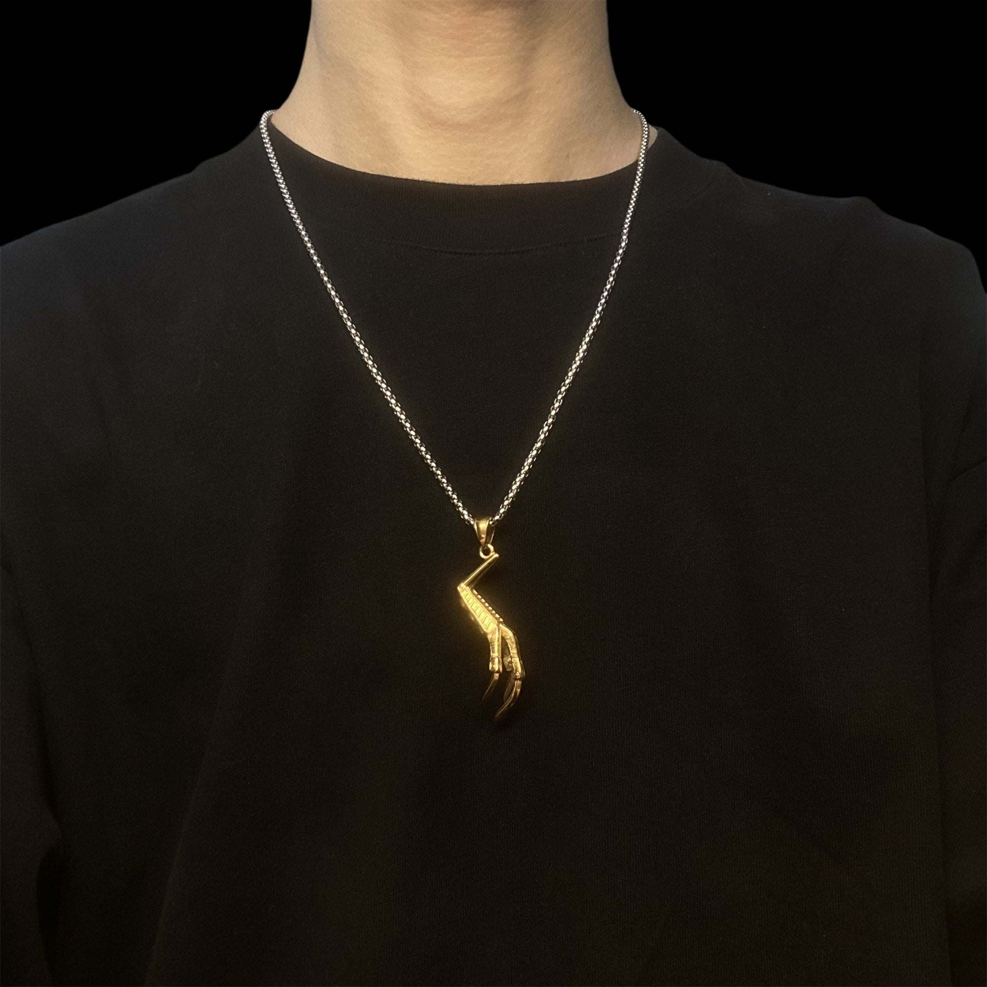 Lucan's Lucky Golden Claw Necklace - Tophatter Daily Deals