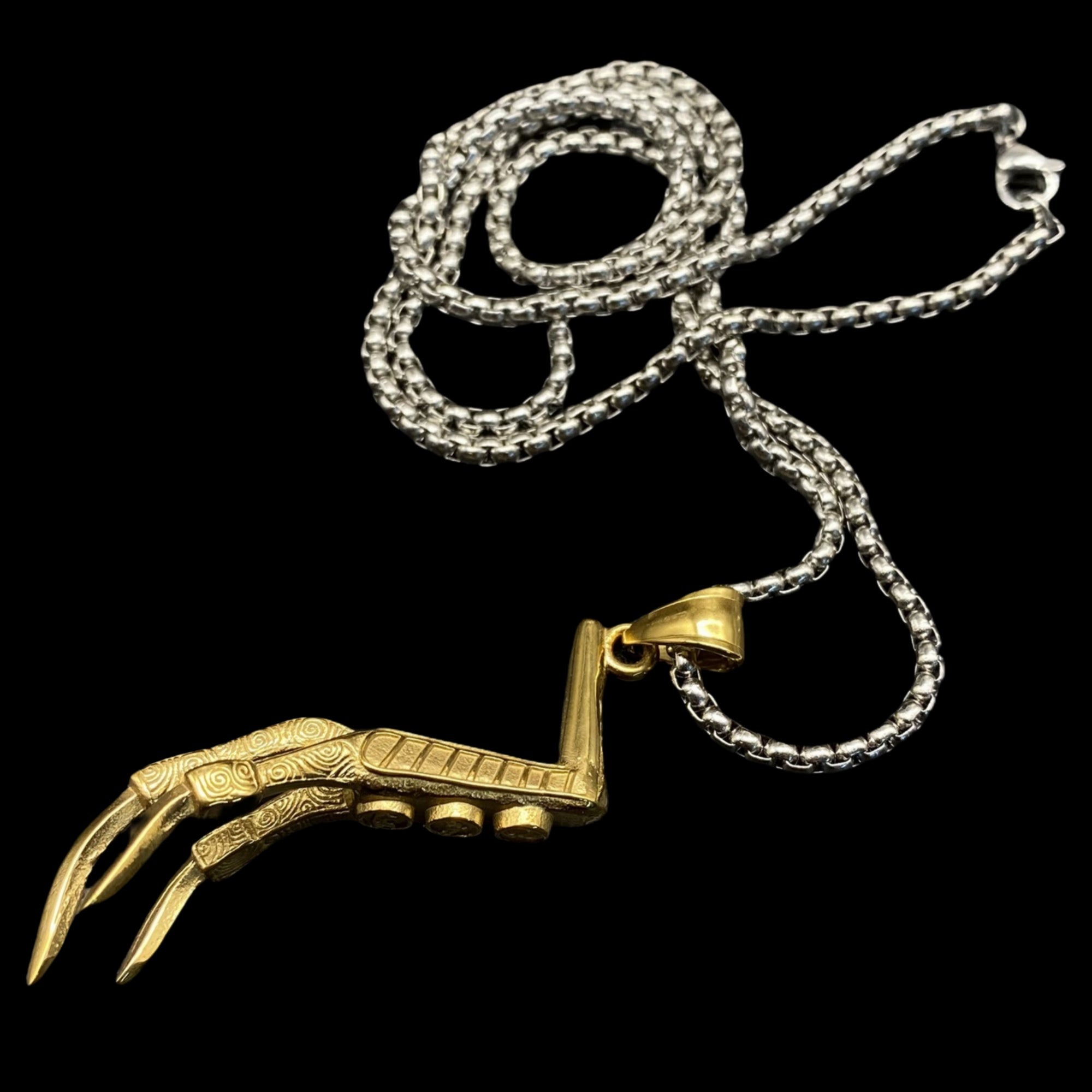 Lucan's Lucky Golden Claw Necklace - Tophatter Daily Deals