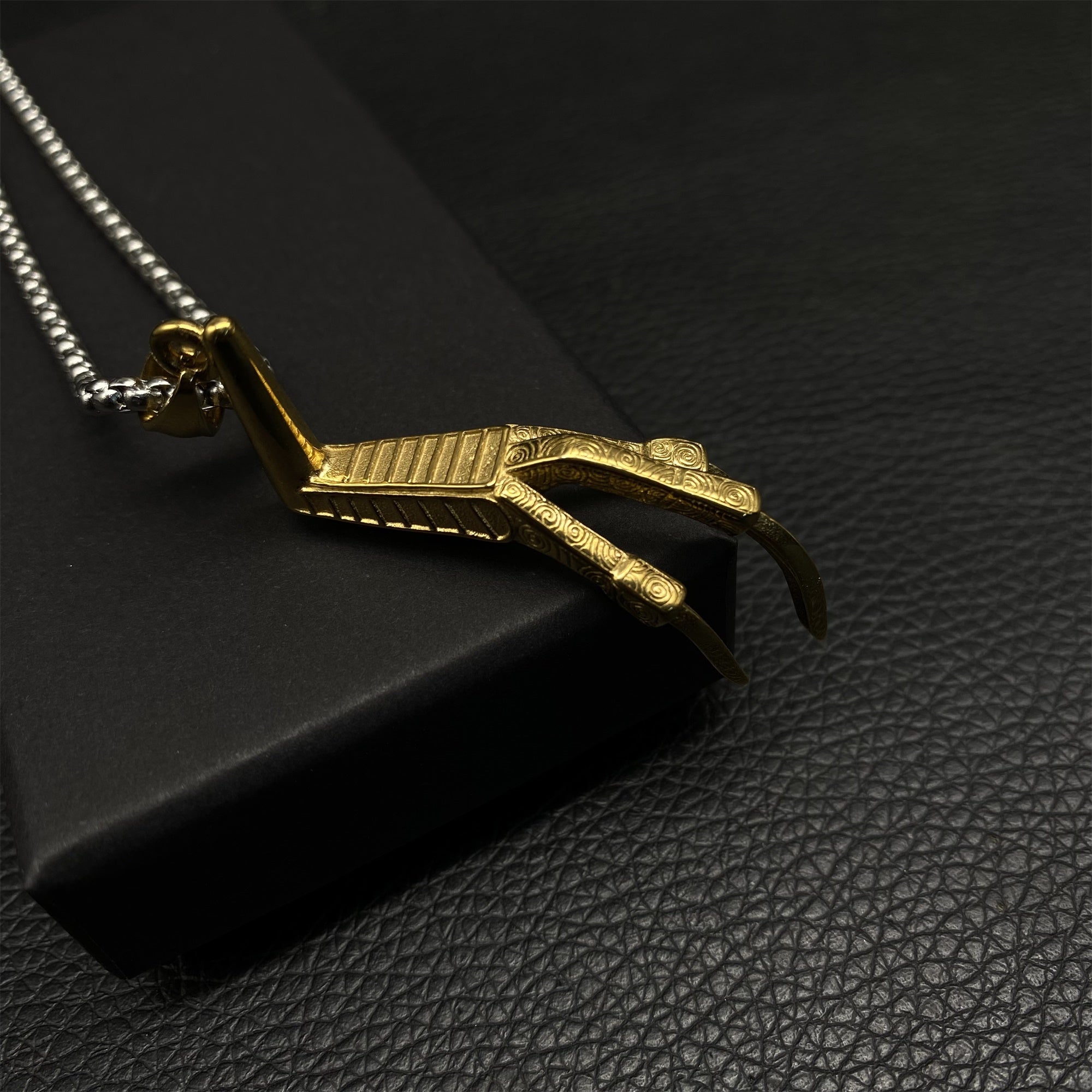 Lucan's Lucky Golden Claw Necklace - Tophatter Daily Deals