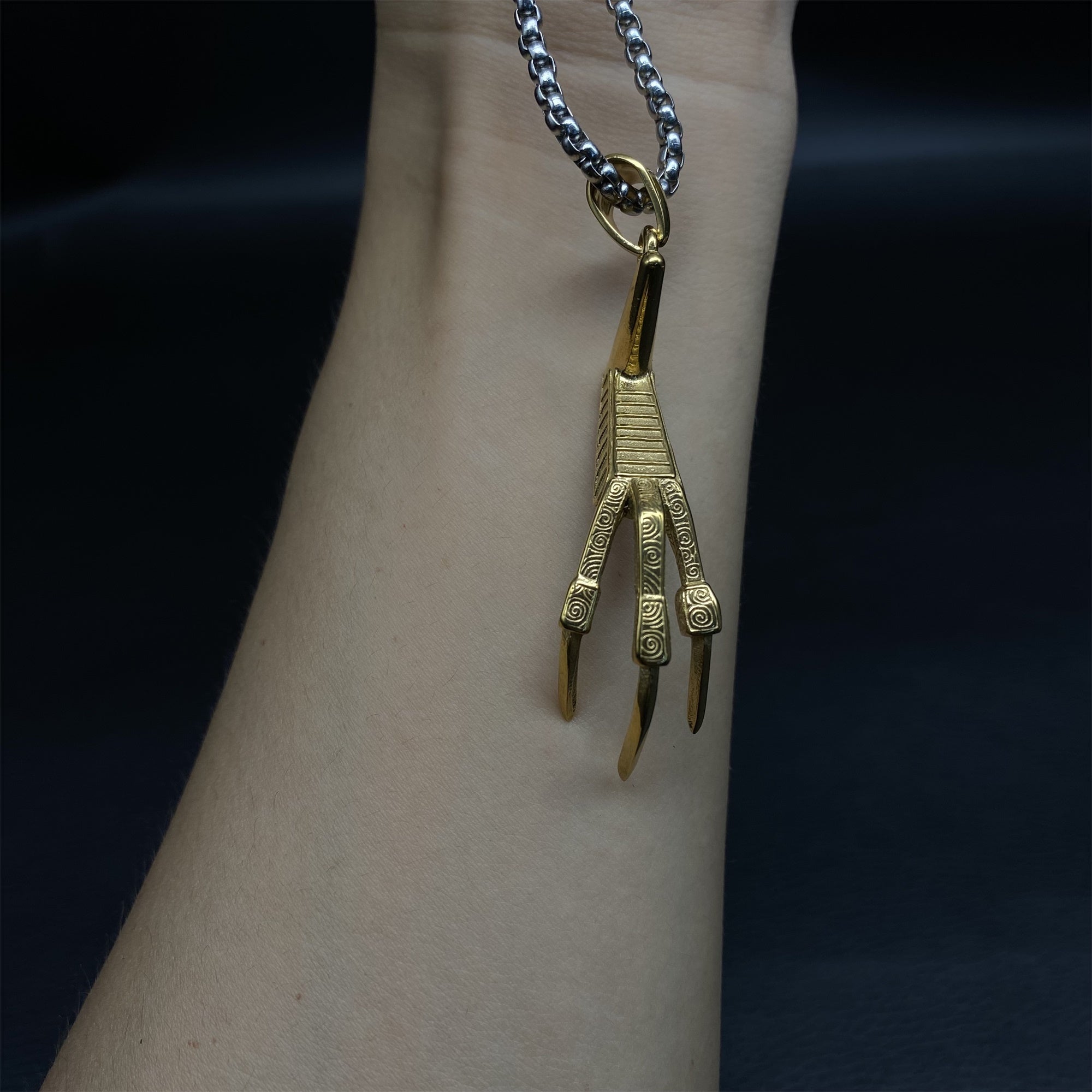 Lucan's Lucky Golden Claw Necklace - Tophatter Daily Deals