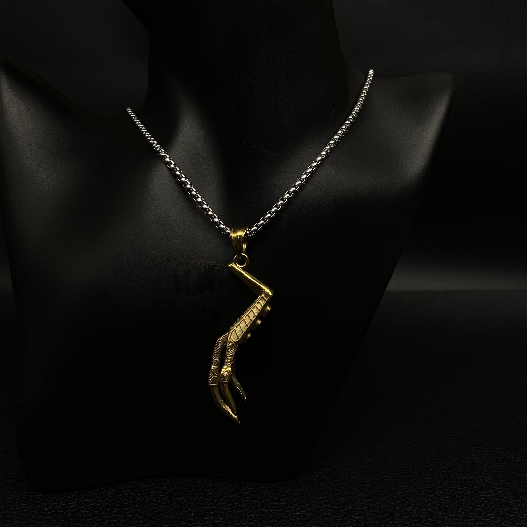Lucan's Lucky Golden Claw Necklace - Tophatter Daily Deals