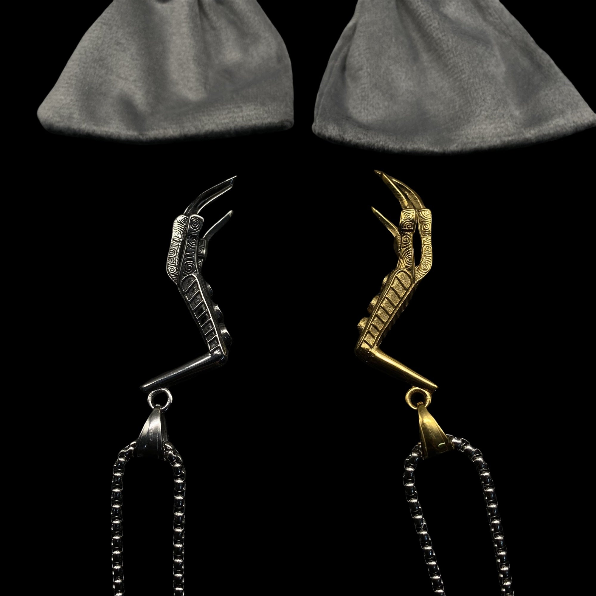 Lucan's Lucky Golden Claw Necklace - Tophatter Daily Deals