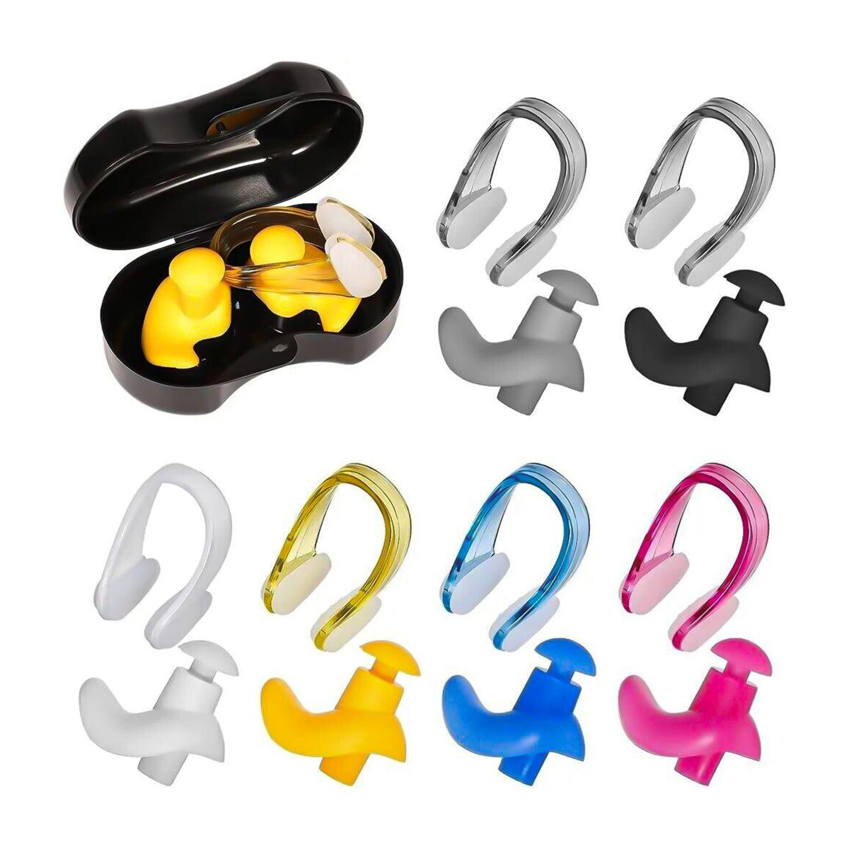 Silicone Ear Plugs for Swimming - 2 Pack Swimming Earplugs, Reusable Silicone Ear Plugs for Swimming, Showering, Surfing, Snorkeling Swimming - Tophatter Daily Deals